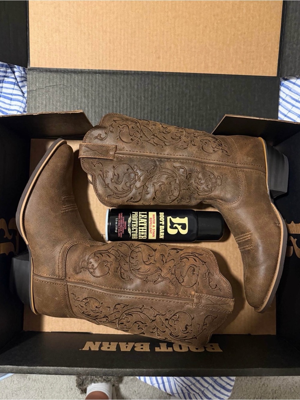 Women’s Brown Embroidered Western Boots